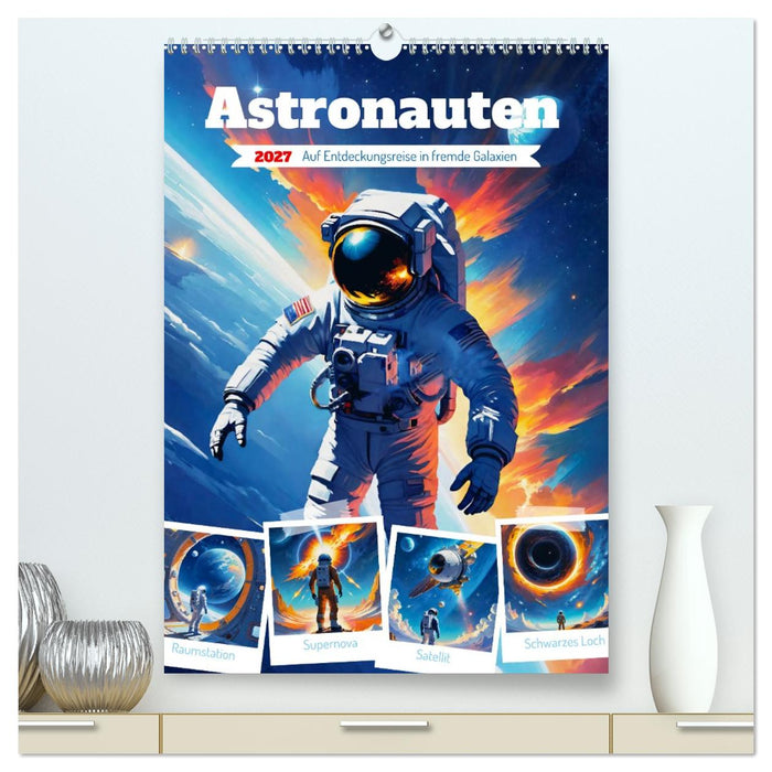 Astronauten. Auf Entdeckungsreise in fremde Galaxien (CALVENDO Premium Wandkalender 2027)