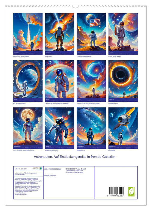 Astronauten. Auf Entdeckungsreise in fremde Galaxien (CALVENDO Premium Wandkalender 2027)