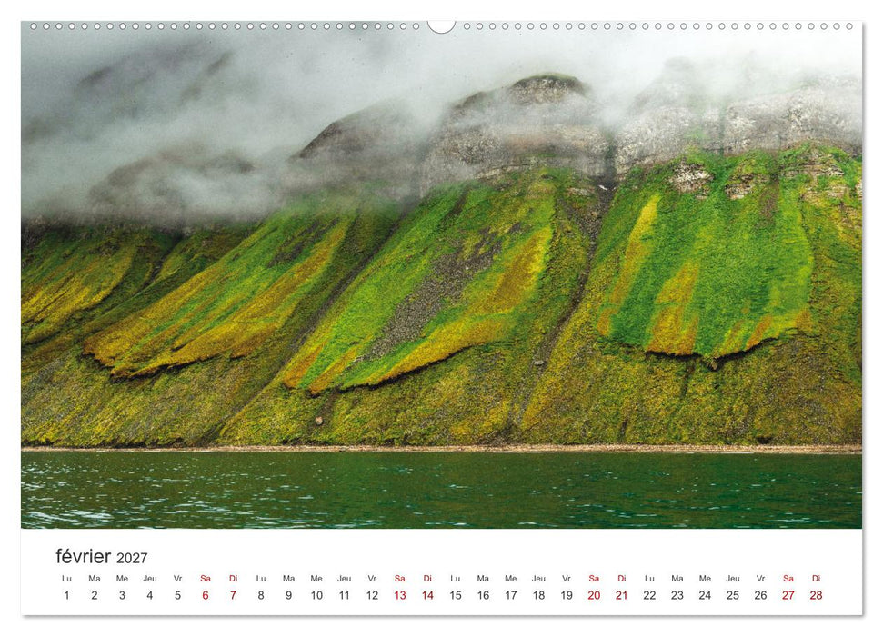 L'été sur les îles Svalbard (CALVENDO Calendrier mensuel 2027)