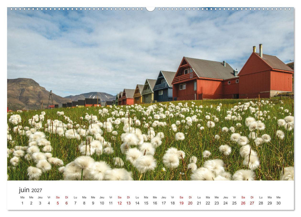 L'été sur les îles Svalbard (CALVENDO Calendrier mensuel 2027)