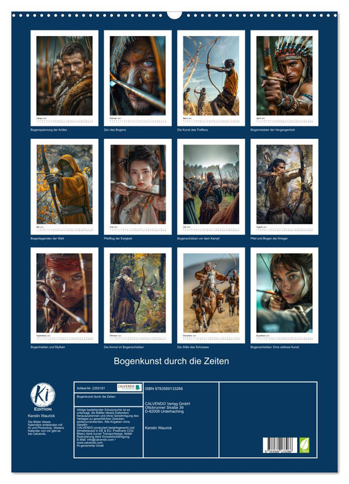 Bogenkunst durch die Zeiten (CALVENDO Wandkalender 2027)