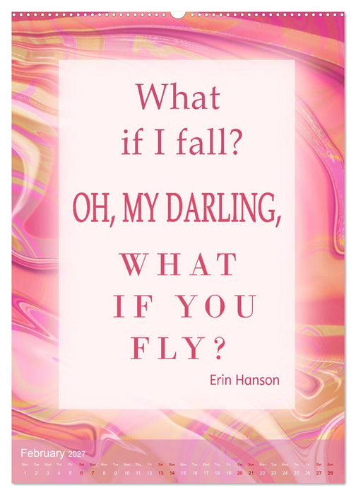 Inspiring sayings (CALVENDO Monthly Calendar 2027)
