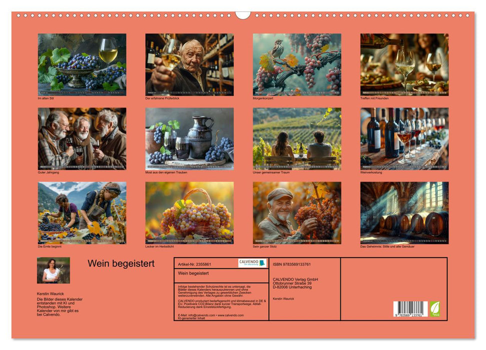 Wein begeistert (CALVENDO Wandkalender 2027)