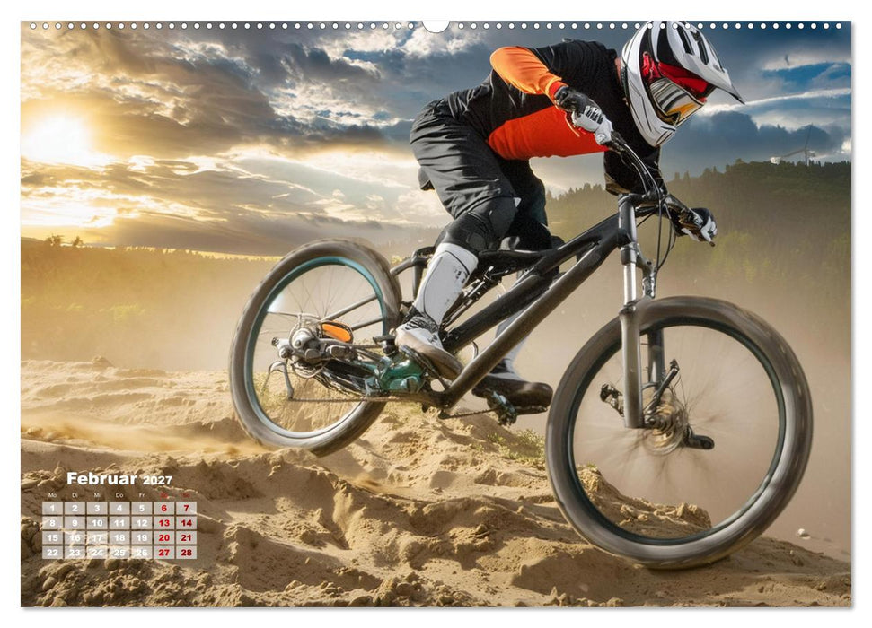 Abfahrtsrausch Downhill Aktion (CALVENDO Wandkalender 2027)