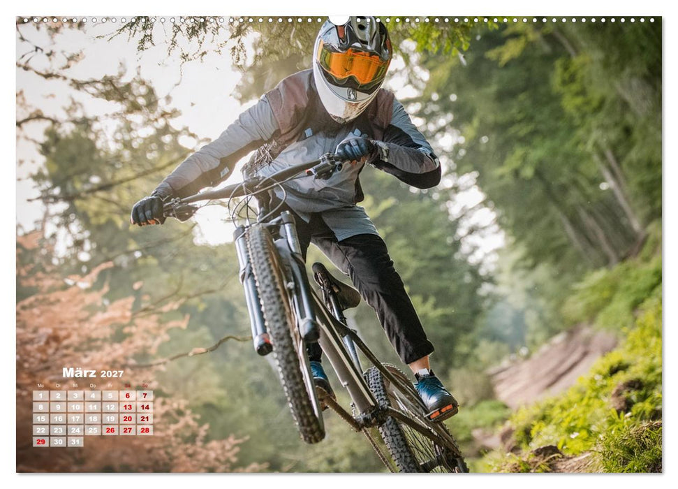 Abfahrtsrausch Downhill Aktion (CALVENDO Wandkalender 2027)