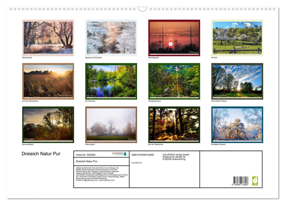 Dreieich Natur Pur (CALVENDO Wandkalender 2027)
