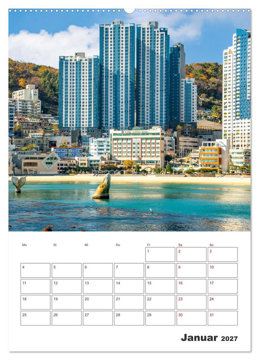 Busan - Reiseplaner (CALVENDO Wandkalender 2027)