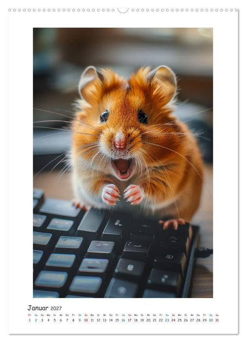 Lustige kleine Hamster (CALVENDO Premium Wandkalender 2027)