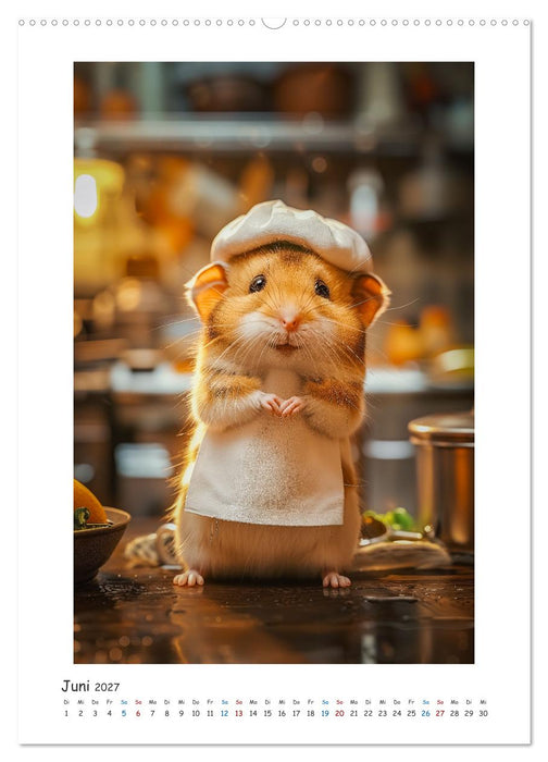 Lustige kleine Hamster (CALVENDO Premium Wandkalender 2027)