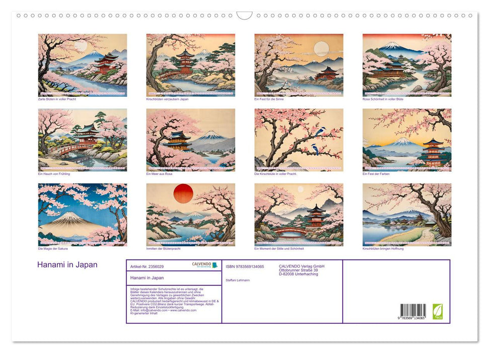 Hanami in Japan (CALVENDO Wandkalender 2027)