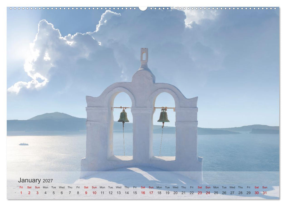 Whispers of Santorini (CALVENDO Monthly Calendar 2027)