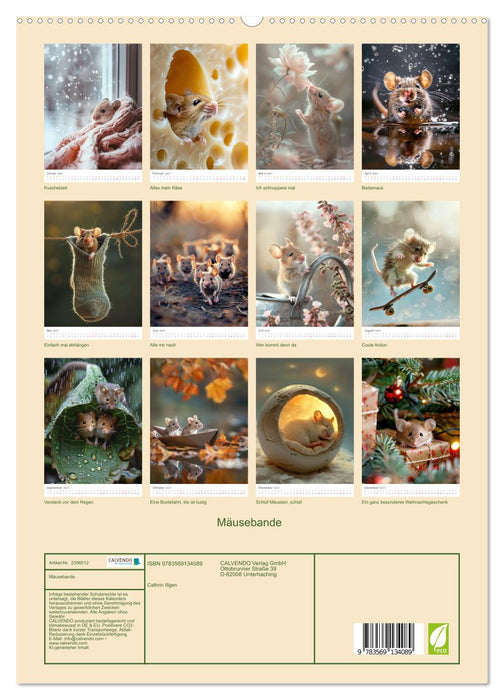 Mäusebande (CALVENDO Premium Wandkalender 2027)