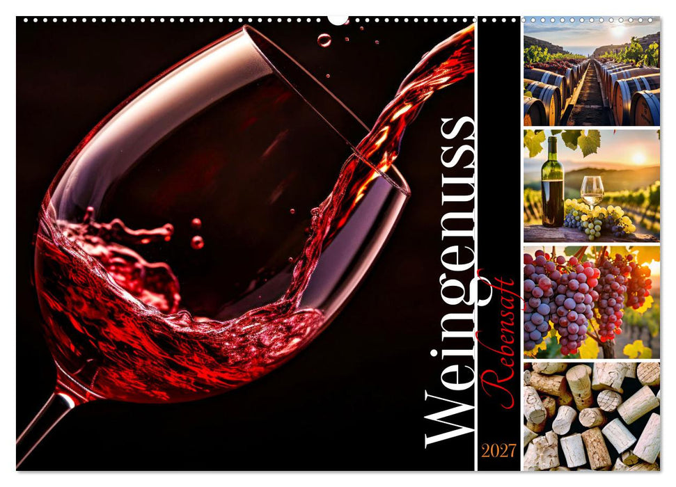 Rebensaft - Weingenuss (CALVENDO Wandkalender 2027)