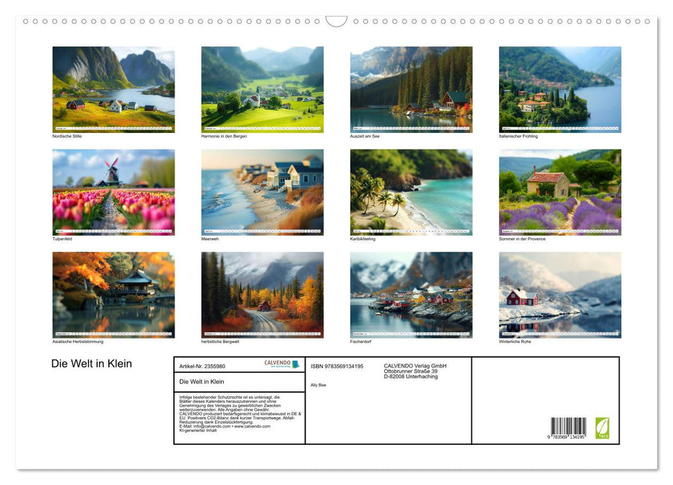 Die Welt in Klein (CALVENDO Wandkalender 2027)