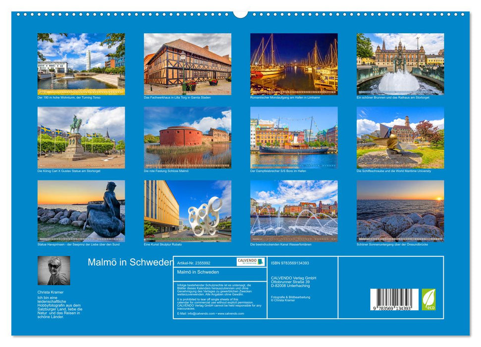 Malmö in Schweden (CALVENDO Premium Wandkalender 2027)