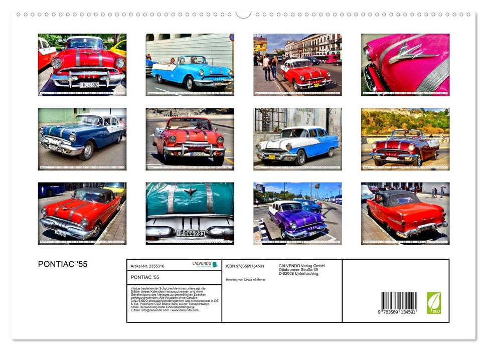 PONTIAC '55 (CALVENDO Premium Wandkalender 2027)
