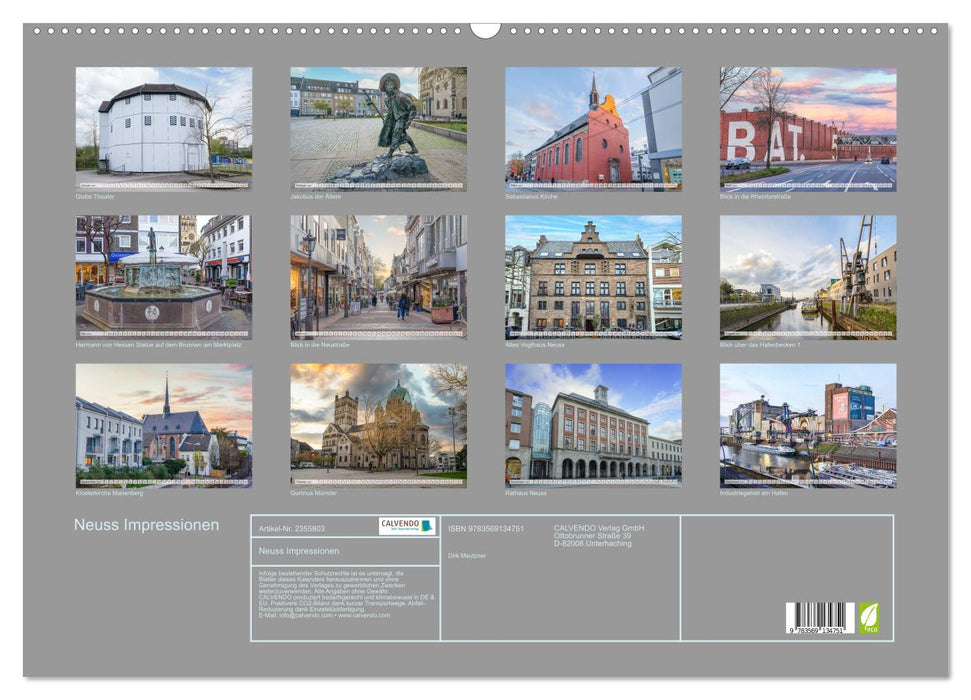 Neuss Impressionen (CALVENDO Wandkalender 2027)