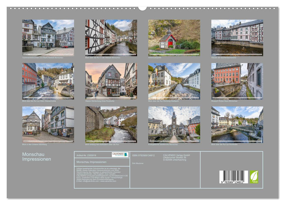 Monschau Impressionen (CALVENDO Premium Wandkalender 2027)