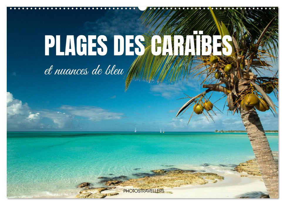Plages des Caraïbes et nuances de bleu (CALVENDO Calendrier mensuel 2027)
