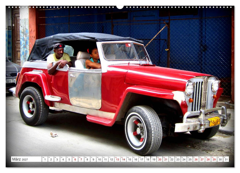 Best of Jeepster - Das Cabrio von Willys-Overland (CALVENDO Wandkalender 2027)