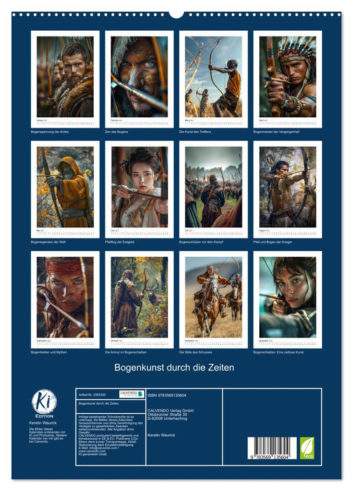 Bogenkunst durch die Zeiten (CALVENDO Premium Wandkalender 2027)