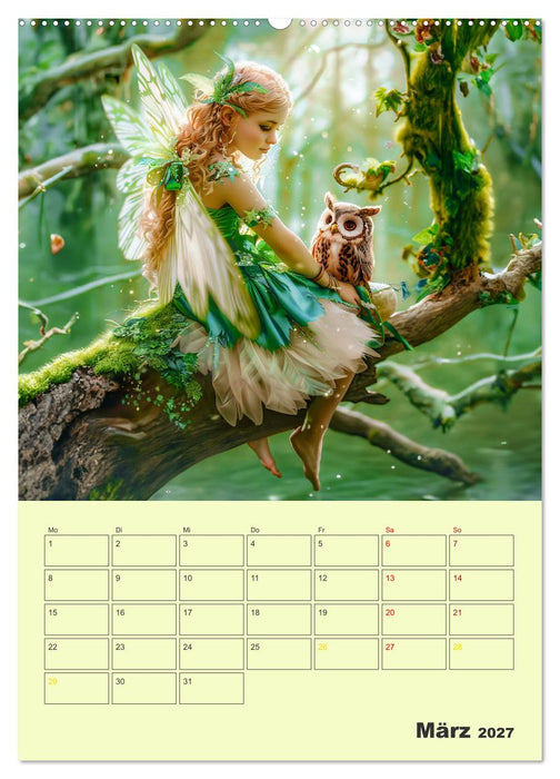 Elfenkinder der Natur - Niedlicher Termin-Planer für das Jahr (CALVENDO Premium Wandkalender 2027)