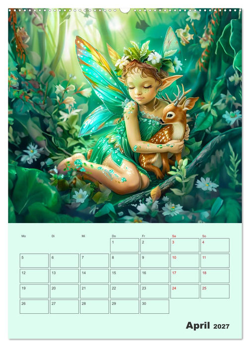 Elfenkinder der Natur - Niedlicher Termin-Planer für das Jahr (CALVENDO Premium Wandkalender 2027)