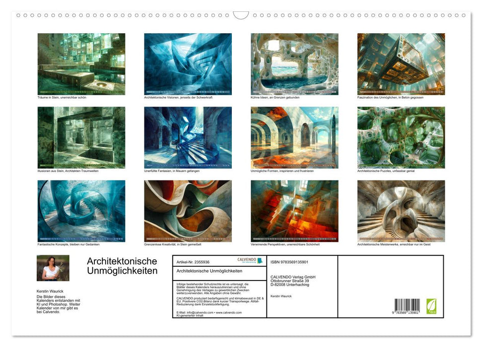 Architektonische Unmöglichkeiten (CALVENDO Wandkalender 2027)