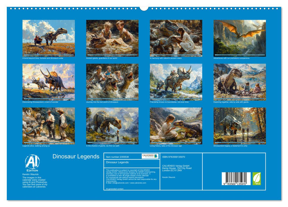 Dinosaur Legends (CALVENDO Premium-Calendar 2027)