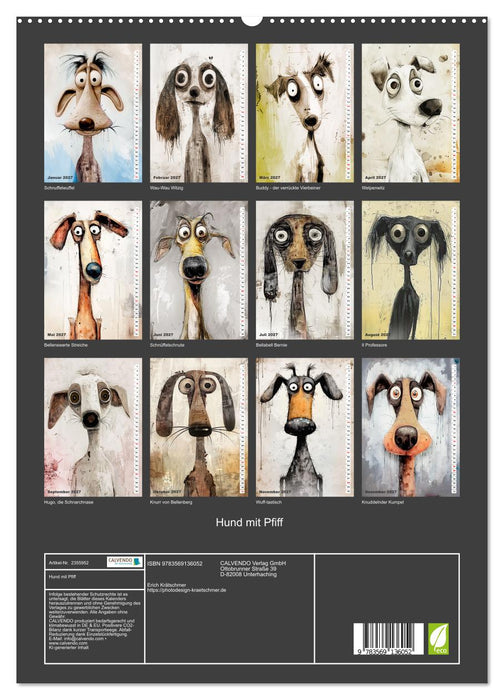 Hund mit Pfiff (CALVENDO Premium Wandkalender 2027)