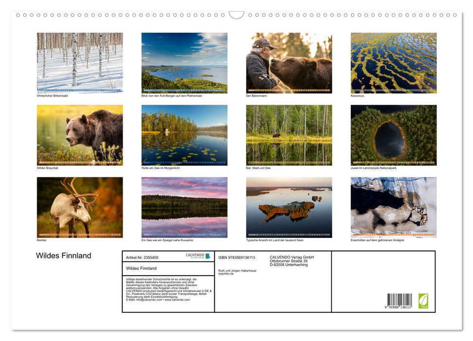 Wildes Finnland (CALVENDO Wandkalender 2027)