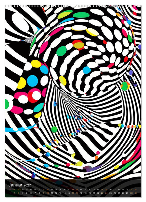 OP Art Nichts für schwache Augen (CALVENDO Wandkalender 2027)