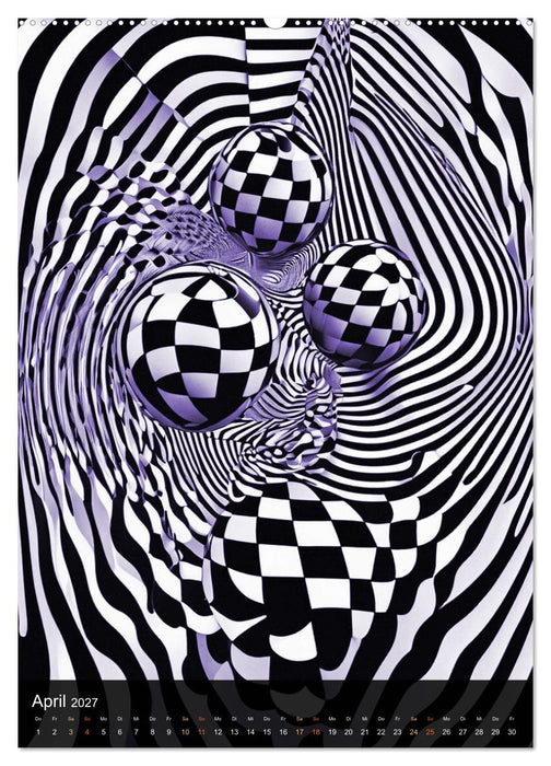 OP Art Nichts für schwache Augen (CALVENDO Wandkalender 2027)