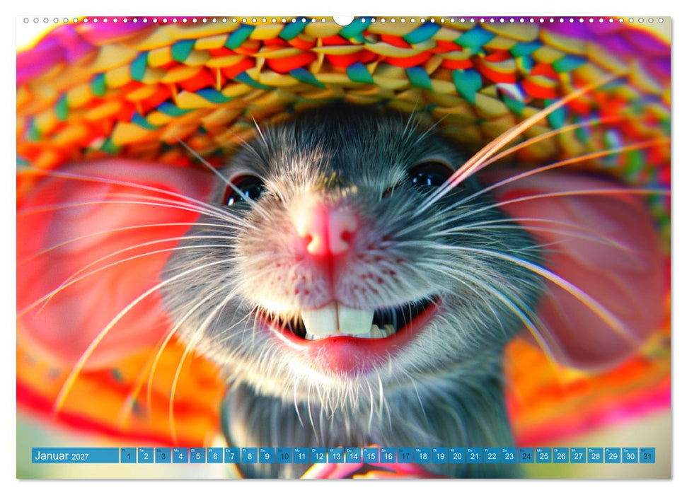 Witzige Tier-Selfies. Lustige Portraits aus der Tierwelt (CALVENDO Premium Wandkalender 2027)