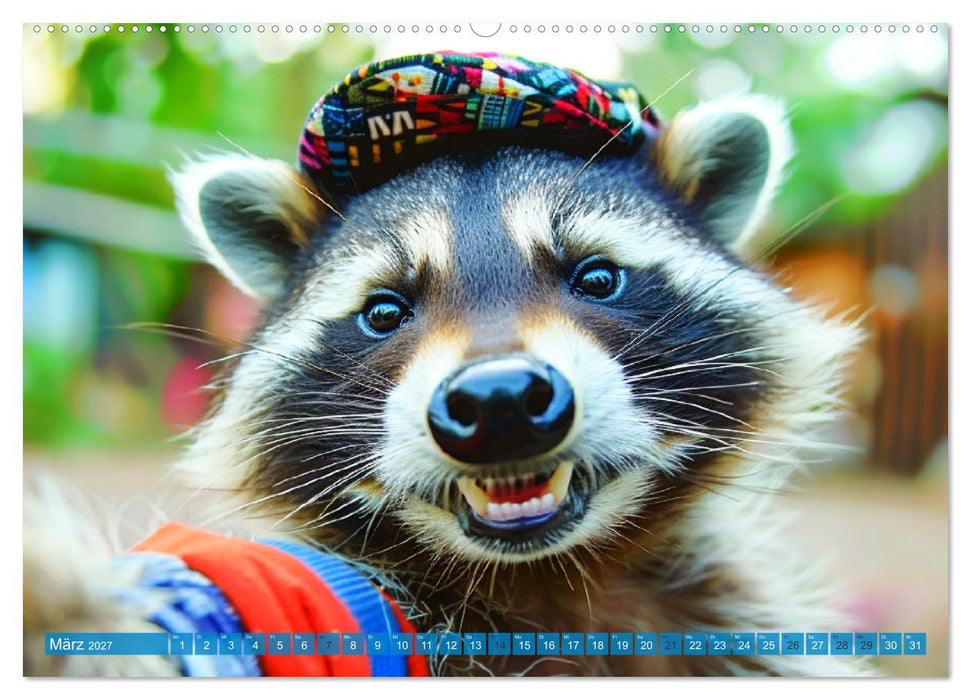 Witzige Tier-Selfies. Lustige Portraits aus der Tierwelt (CALVENDO Premium Wandkalender 2027)