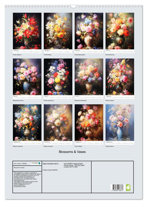Blossoms & Vases (CALVENDO Monthly Calendar 2027)