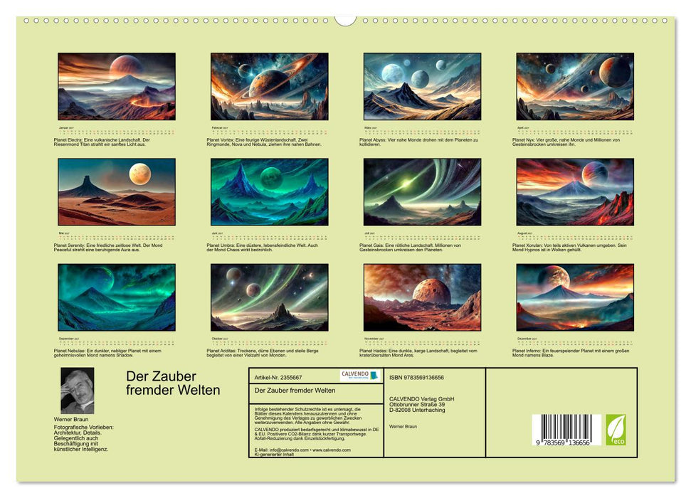 Der Zauber fremder Welten (CALVENDO Premium Wandkalender 2027)