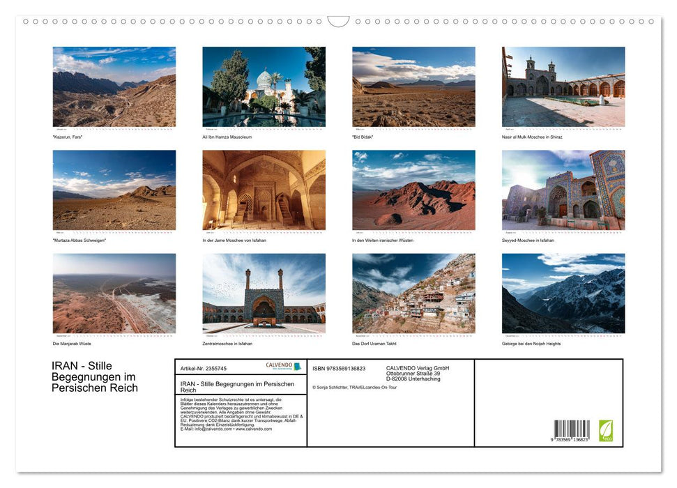 IRAN - Stille Begegnungen im Persischen Reich (CALVENDO Wandkalender 2027)