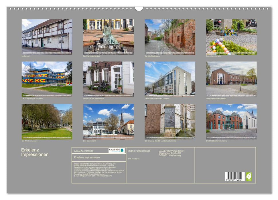 Erkelenz Impressionen (CALVENDO Wandkalender 2027)