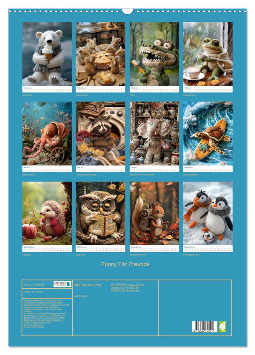 Funny Filz Freunde (CALVENDO Wandkalender 2027)