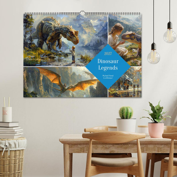 Dinosaur Legends (CALVENDO Monthly Calendar 2027)