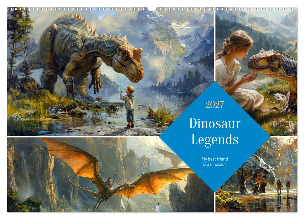 Dinosaur Legends (CALVENDO Monthly Calendar 2027)