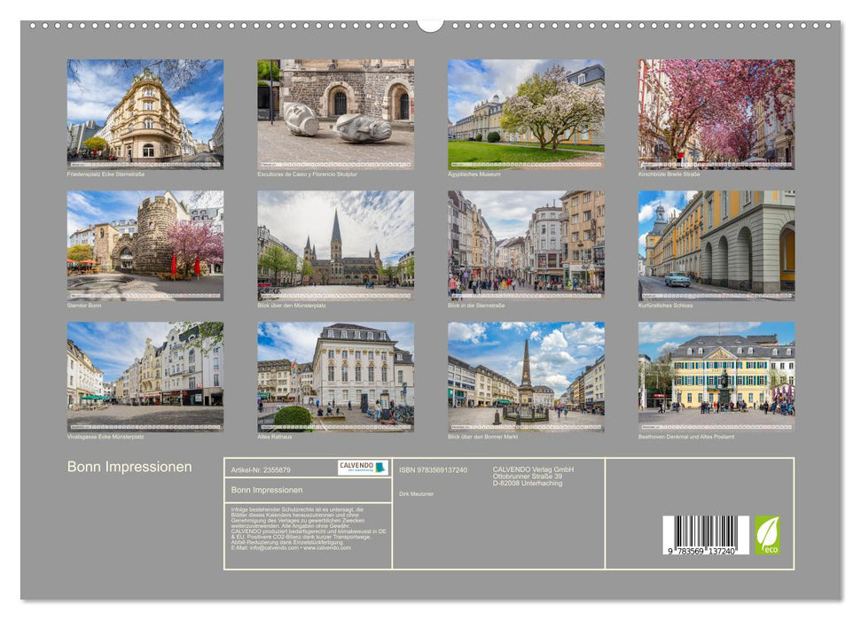 Bonn Impressionen (CALVENDO Premium Wandkalender 2027)