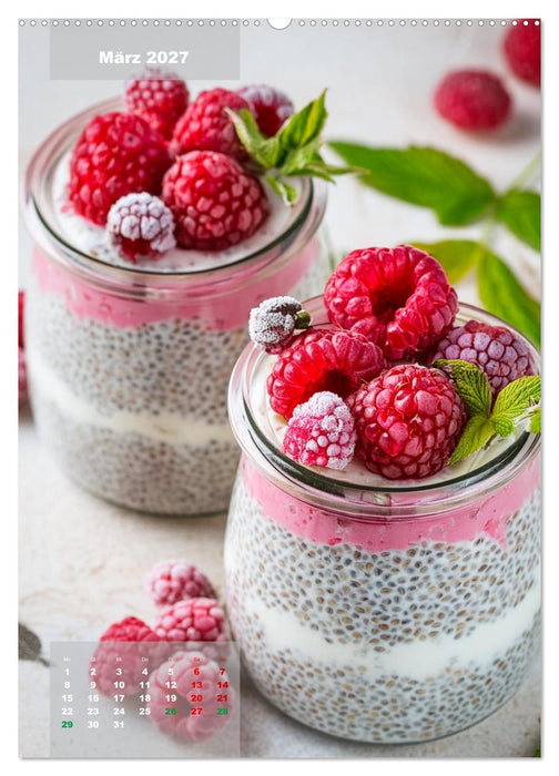 Vegane Dessertkreationen - Süße Köstlichkeiten aus der veganen Backstube (CALVENDO Premium Wandkalender 2027)