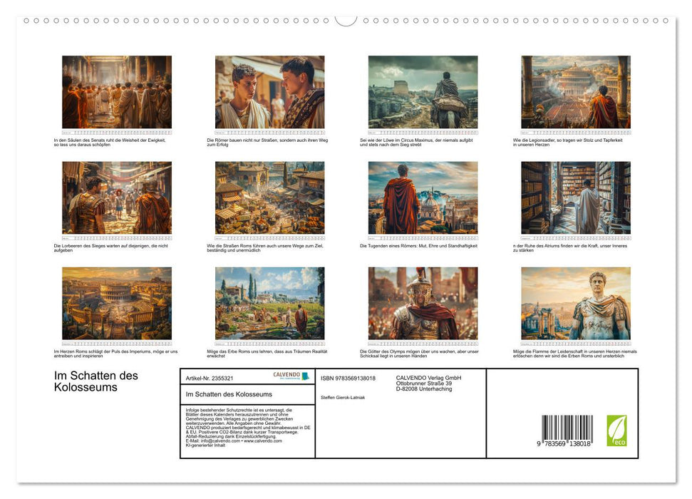 Im Schatten des Kolosseums (CALVENDO Premium Wandkalender 2027)