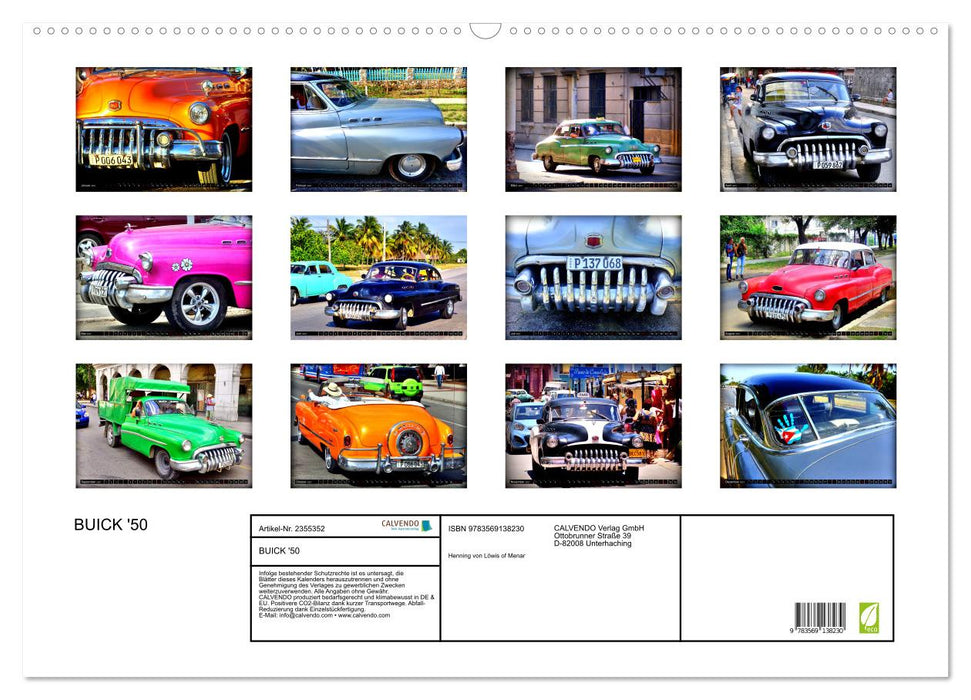 BUICK '50 (CALVENDO Wandkalender 2027)