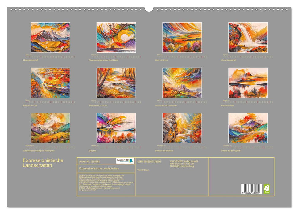 Expressionistische Landschaften (CALVENDO Wandkalender 2027)