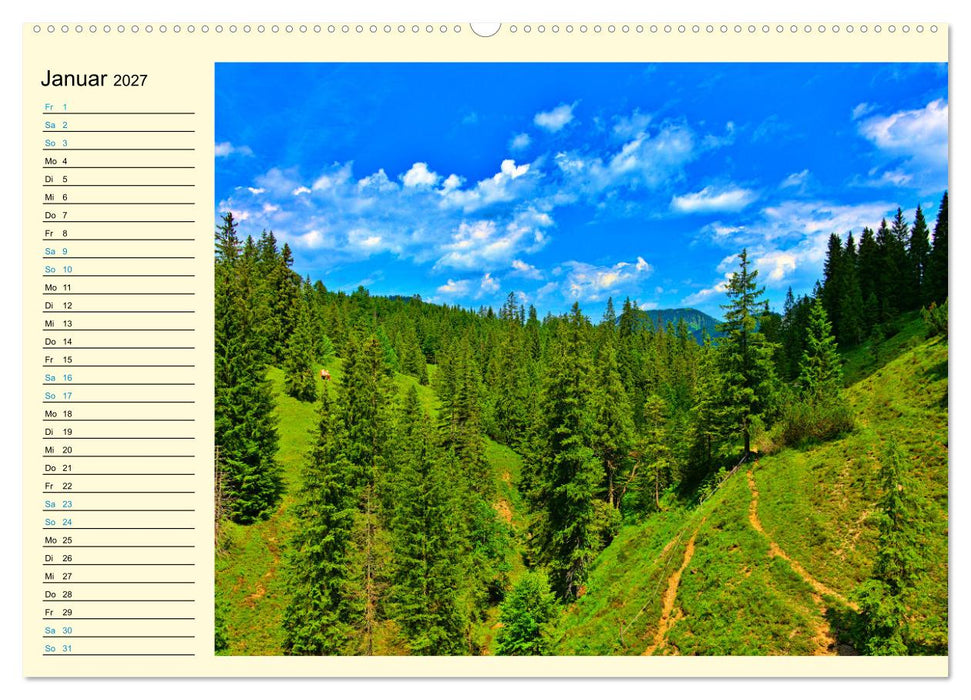 Bayern - Idylle zwischen Allgäu und Bayerischen Alpen (CALVENDO Wandkalender 2027)