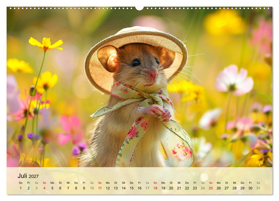 Die trendigsten Mäuse. Mode-Saison in der niedlichen Pelzchenwelt (CALVENDO Premium Wandkalender 2027)