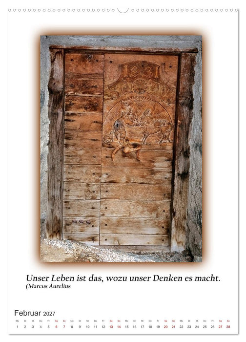 Türen mit Philosophischen Gedanken (CALVENDO Premium Wandkalender 2027)